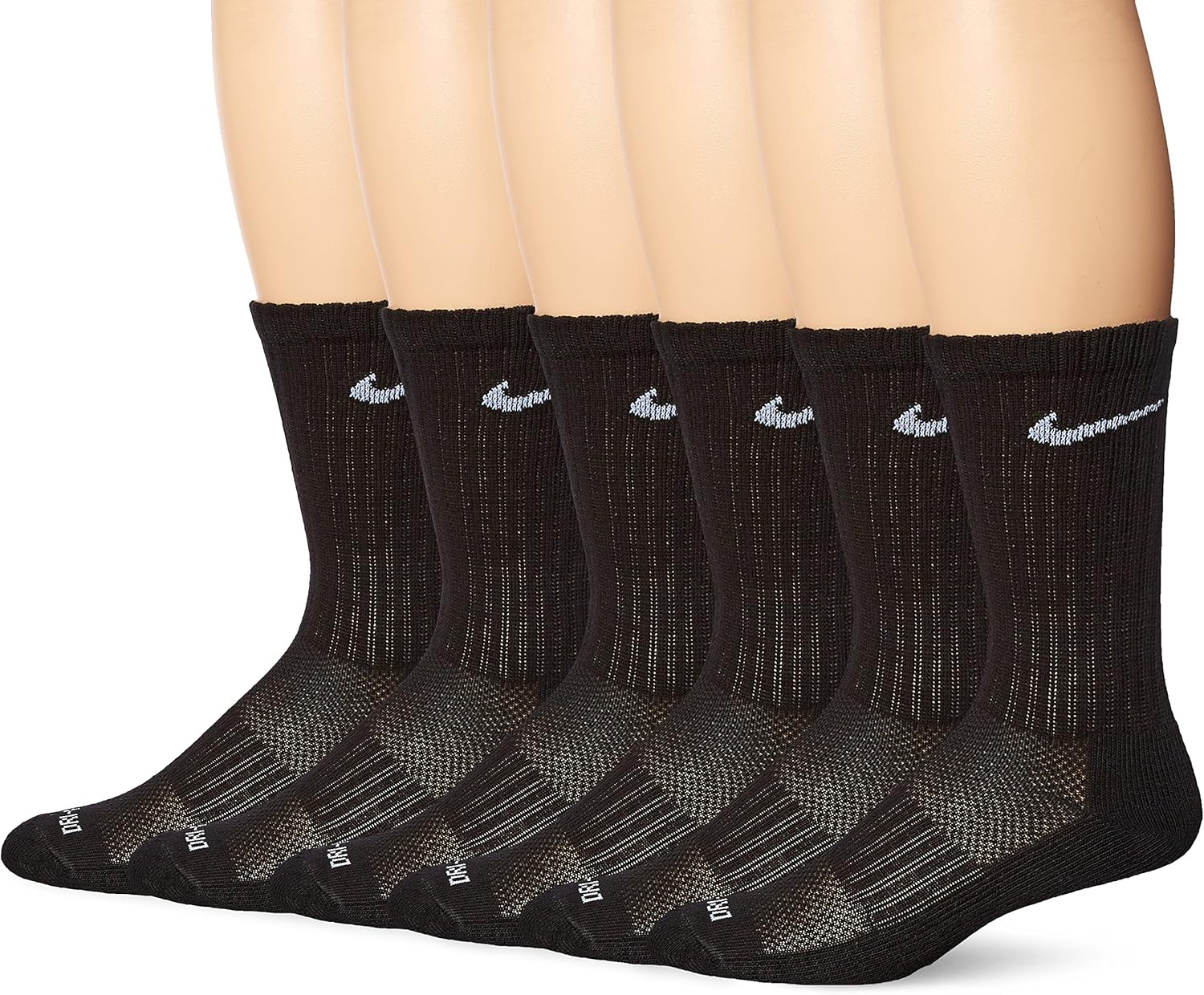 NIKE Dry Cushion Crew Training Socks (6 Pair) Clothing