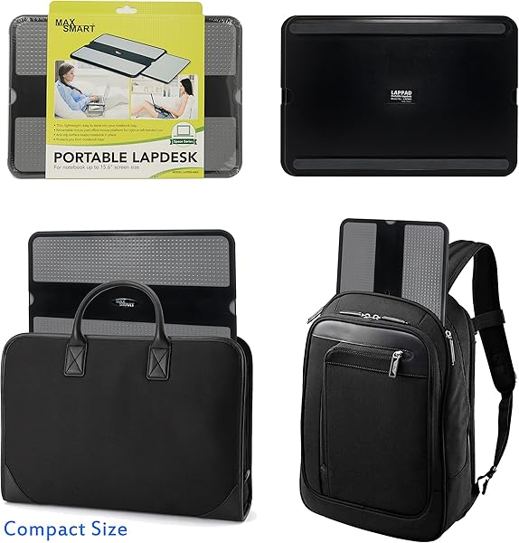 MAX SMART lap Pad porttil porttil de Escritorio del Ordenador porttil con Bandeja retrctil ratn Antideslizante Heat Shield Ordenador porttil Stand la estacin de Trabajo Mesa