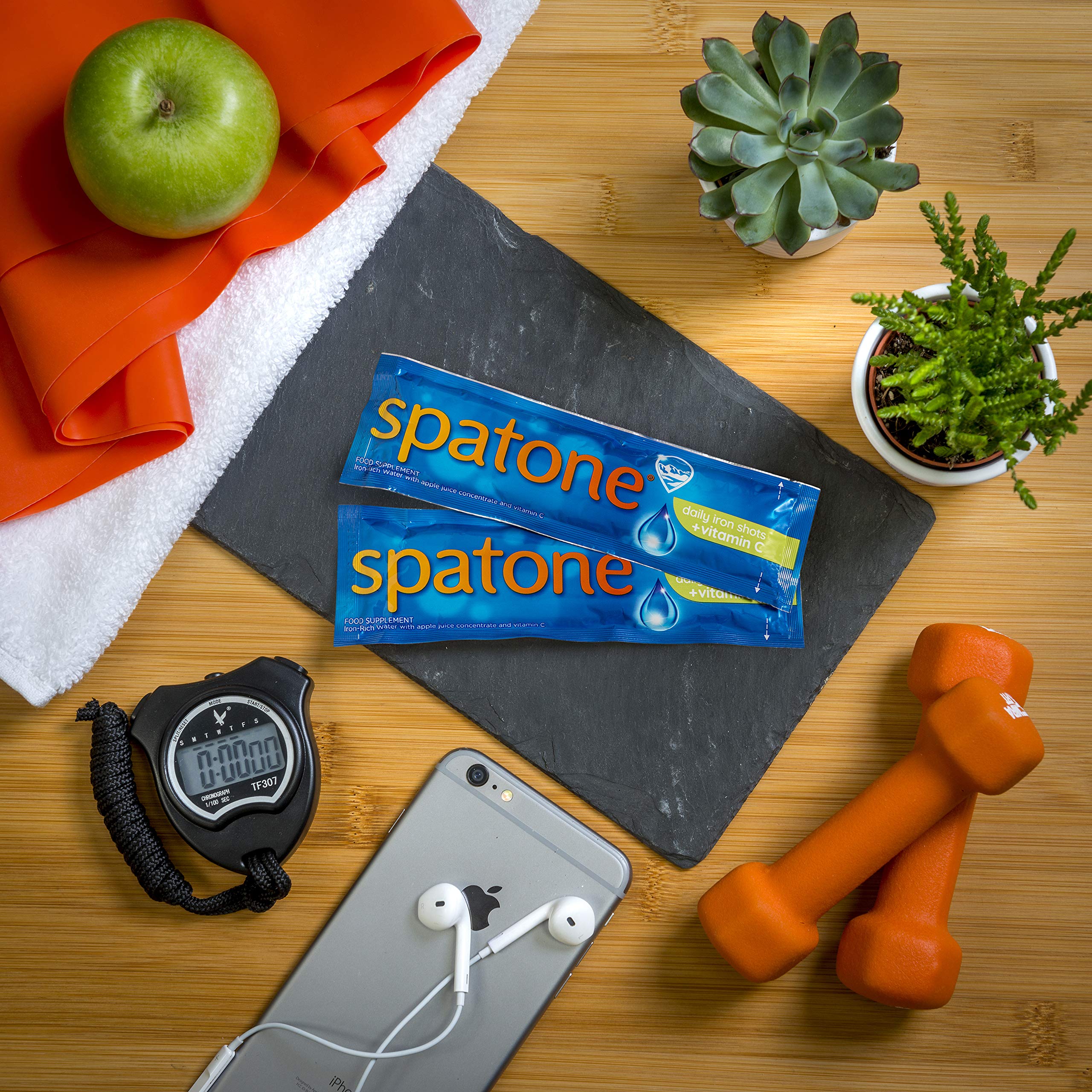 Spatone Iron Plus Apple taste with vitamin C 28 sachets Buy Online in