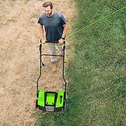Electric 16.2” Dethatcher Scarifier 2-in-1 Lawn