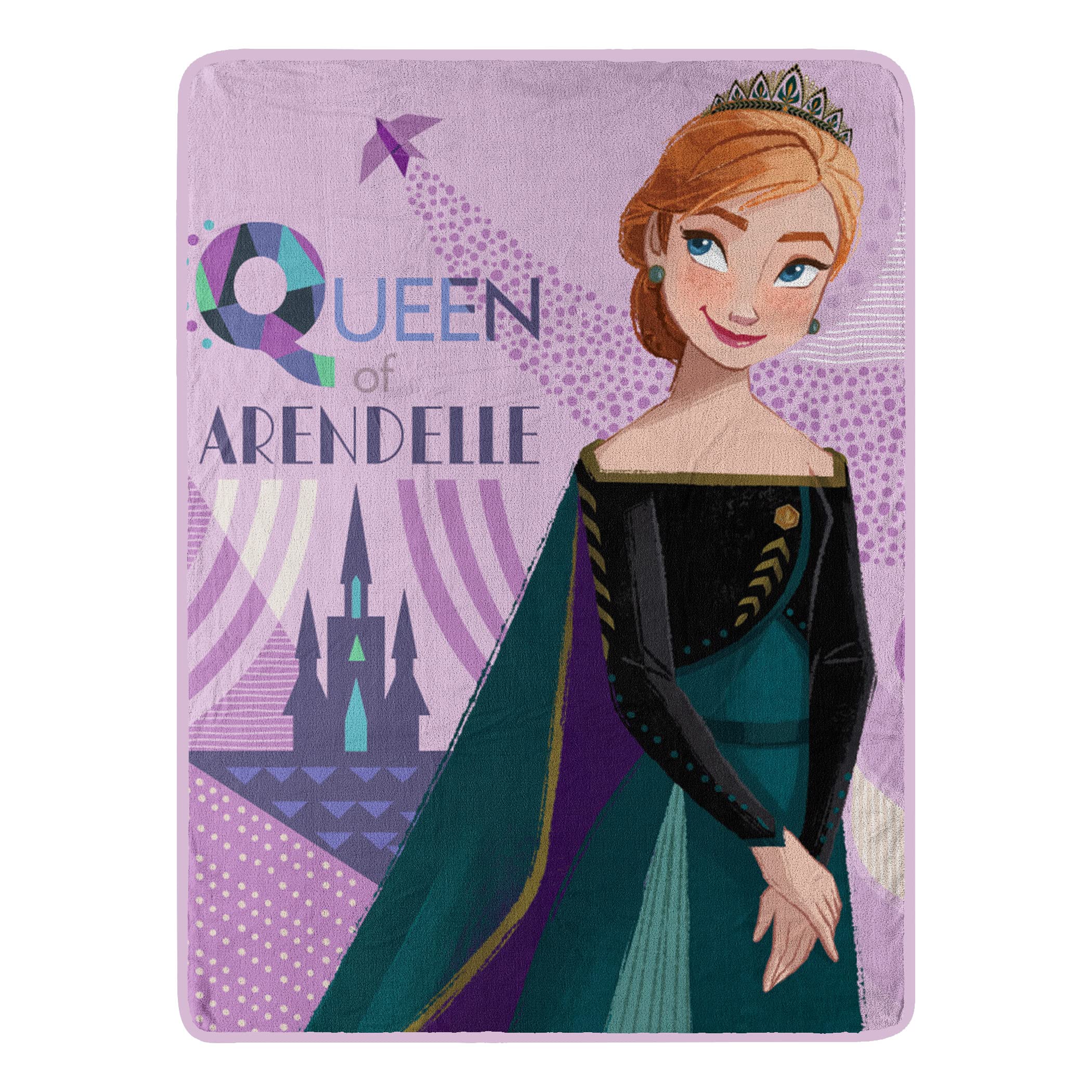Photo 1 of Northwest Frozen Micro Raschel Throw Blanket, 46" x 60", Queen of Arendelle