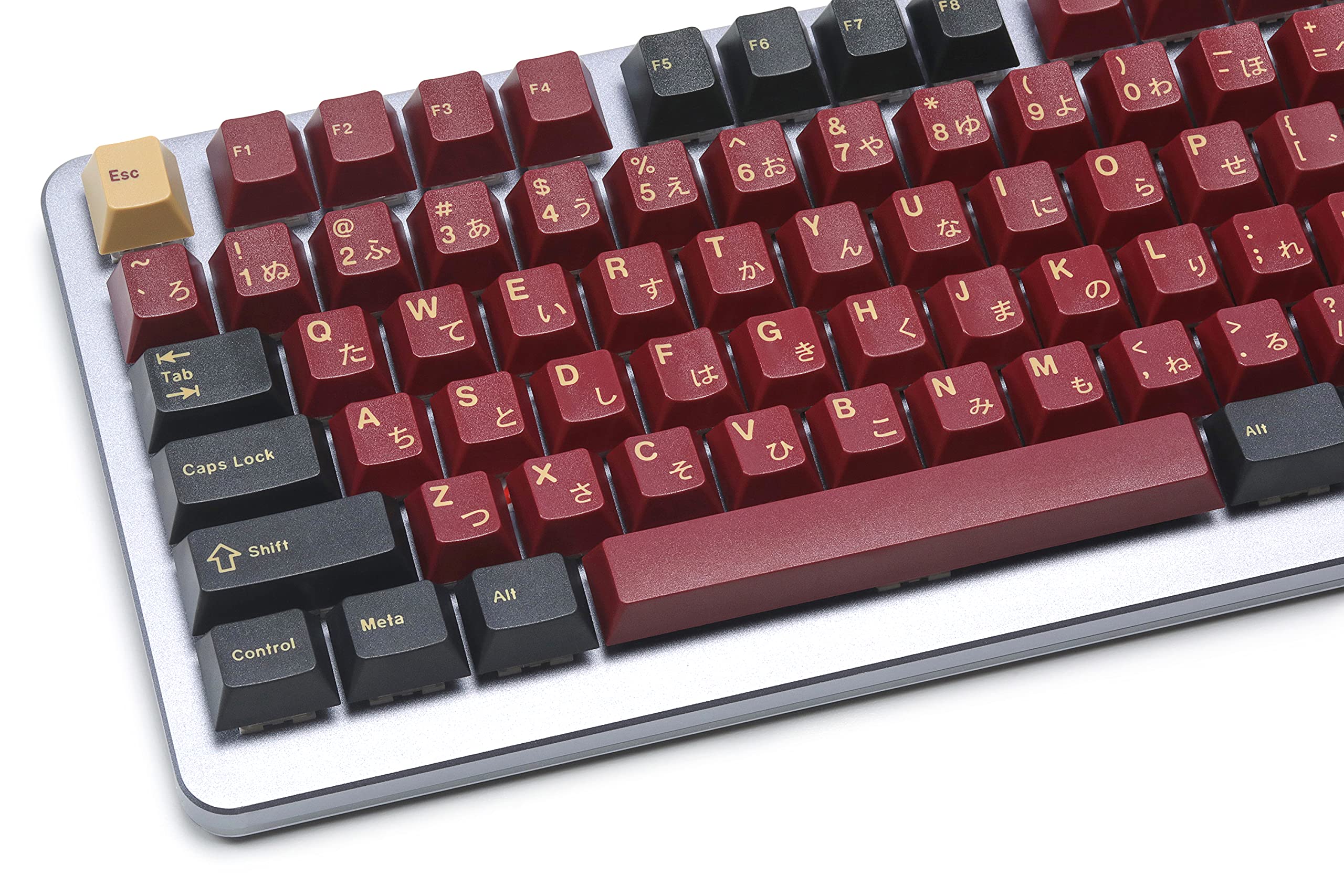 DROP + Redsuns GMK Red Samurai Keycap Set for Full-Size Keyboards - Compatible with Cherry MX Switches and Clones (1800 Layout 113-key Kit)