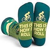 Lavley Bike Socks - Gifts for cyclists and mountain bikers - Fun holiday or birthday gift - Great stocking stuffer