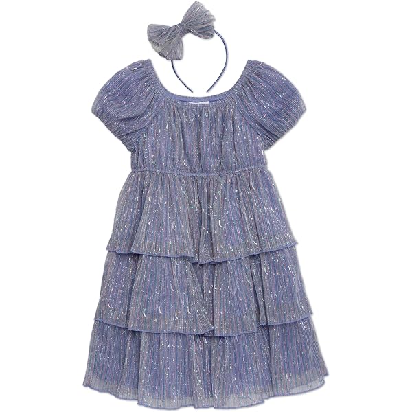 Beautees Girls Sleeveless Sweetheart Neck Lace Skater Dress - Party Dress For Special Occasions