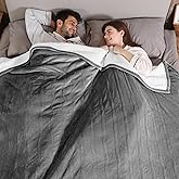 ESTINGO Electric Blanket Queen Size, Queen Heated Blanket Dual Control with 5 Heating Levels & 10 Hours Auto Off, Machine Washable Plush Heating Blanket 84" x 90", Cool Gray