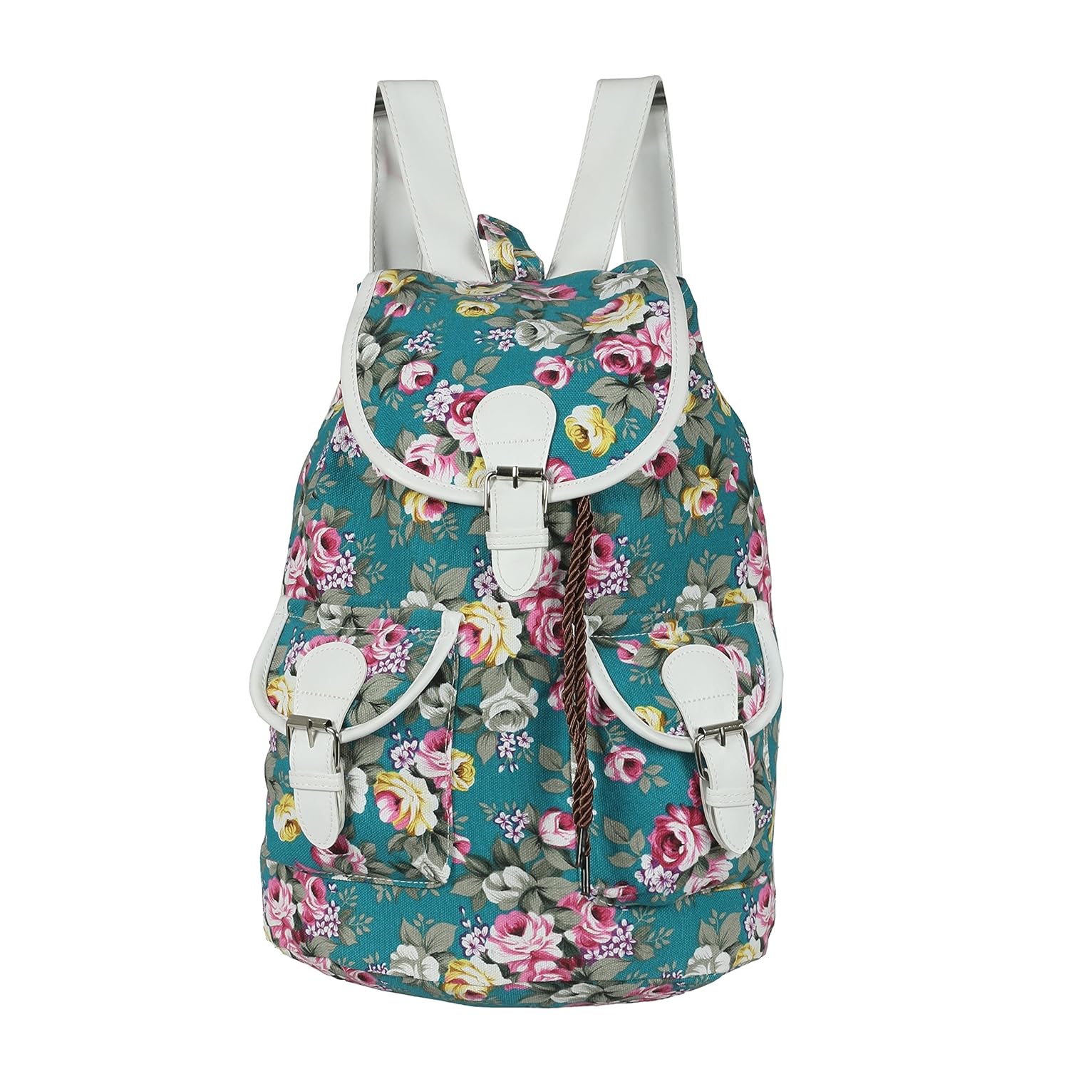 krish women's multicolor backpack handbag