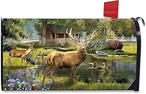 Briarwood Lane Great Outdoors Summer Magnetic Mailbox Cover Elk Standard