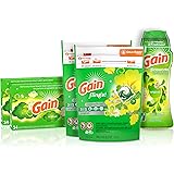 Gain Laundry Bundle: Gain Flings Laundry Detergent Pacs (2x35ct), Gain Dryer Sheets (2x34ct), Gain Fireworks Laundry…