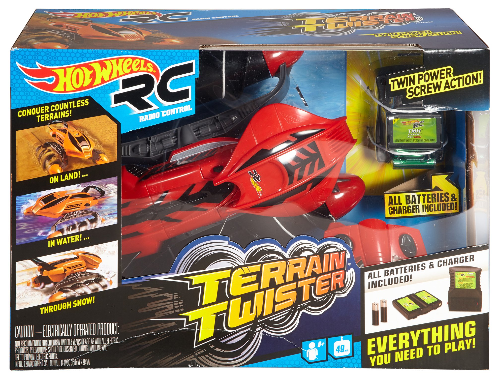 hot wheels rc terrain twister battery charger