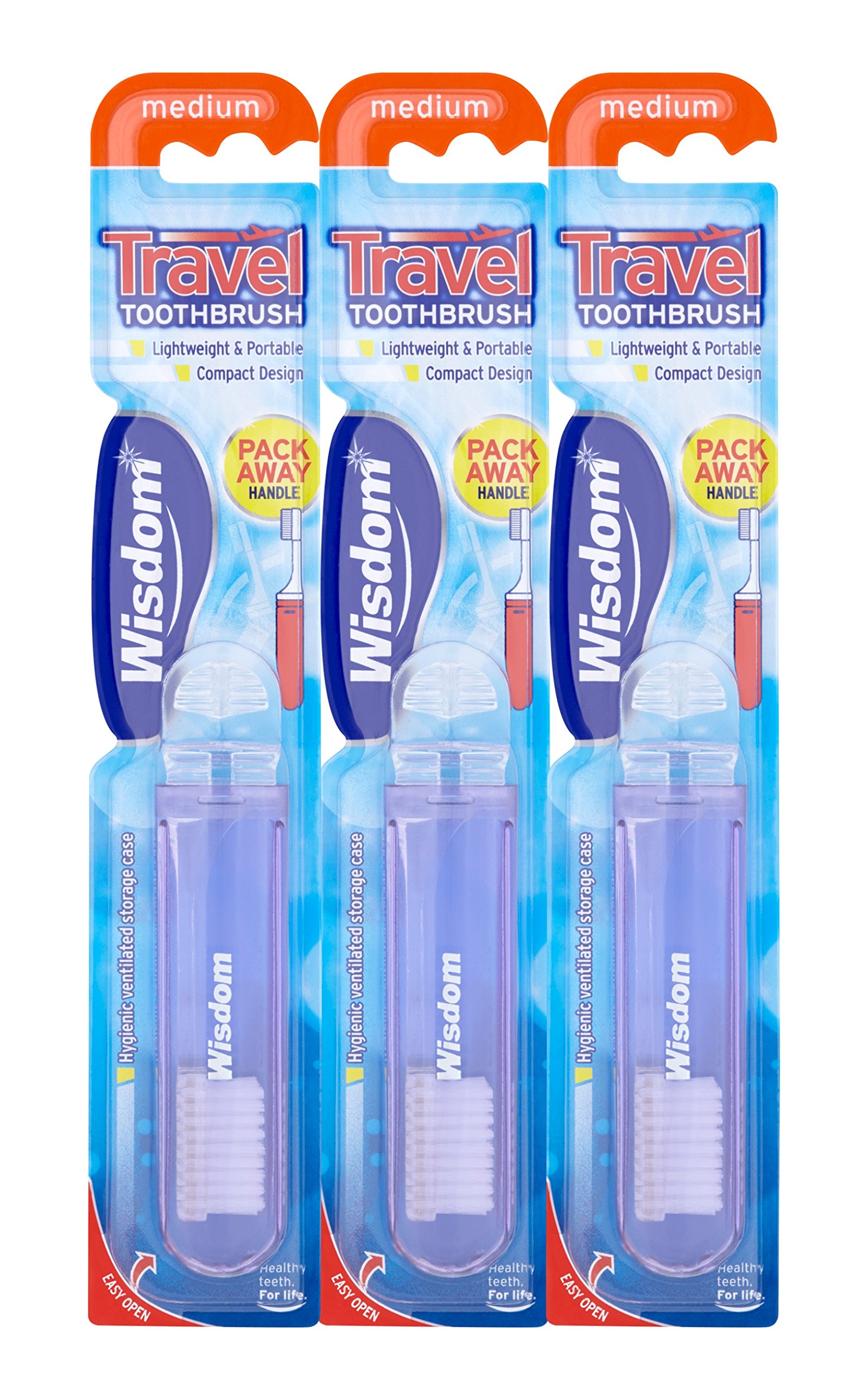 Wisdom Travel Brush, Pack of 3