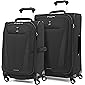 Travelpro Maxlite 5 Softside Expandable Spinner Wheel Luggage, Black, 2-Piece Set (21/25)