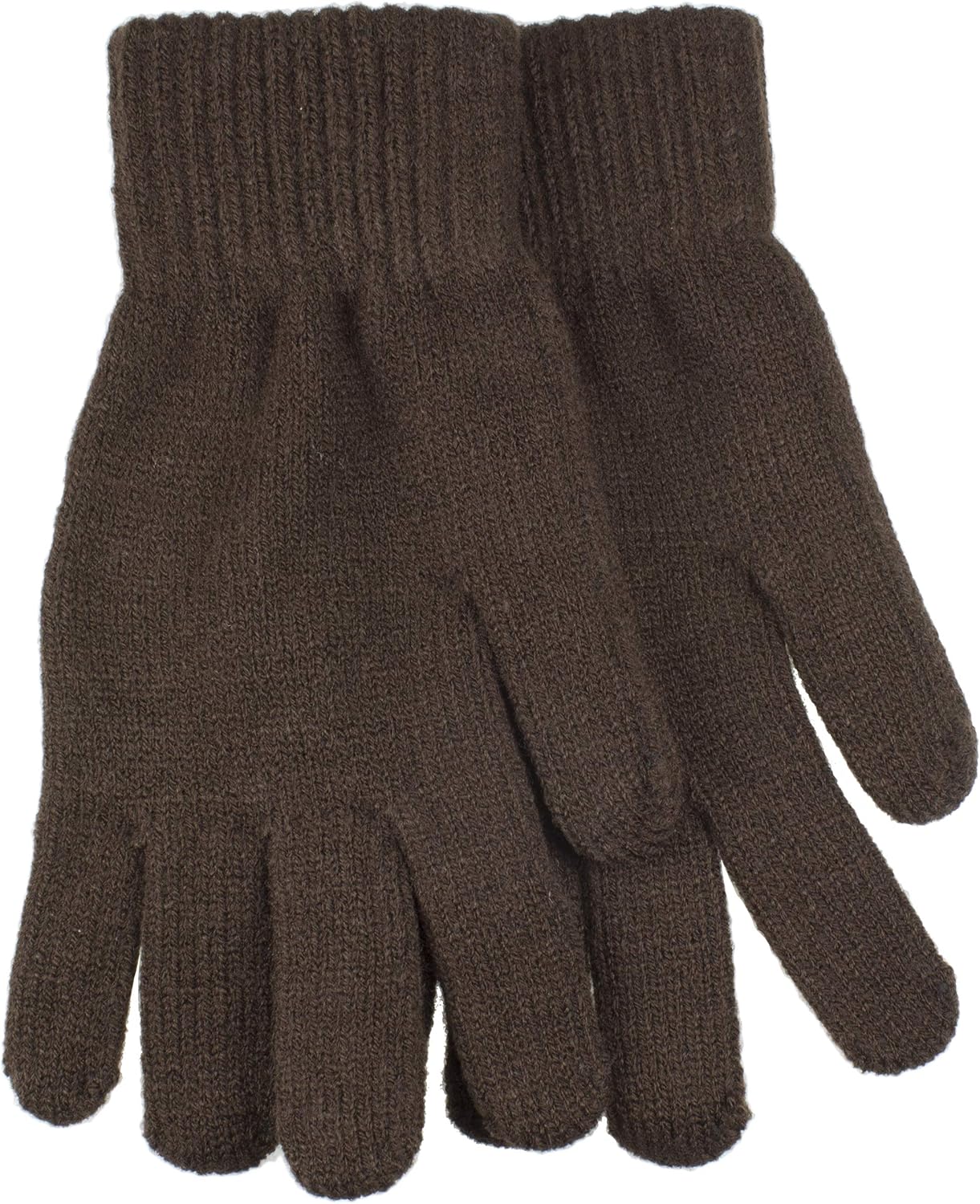 Gelante 6 12 Pairs Adult Winter Knitted Magic Stretch Gloves Cold Weather Gloves