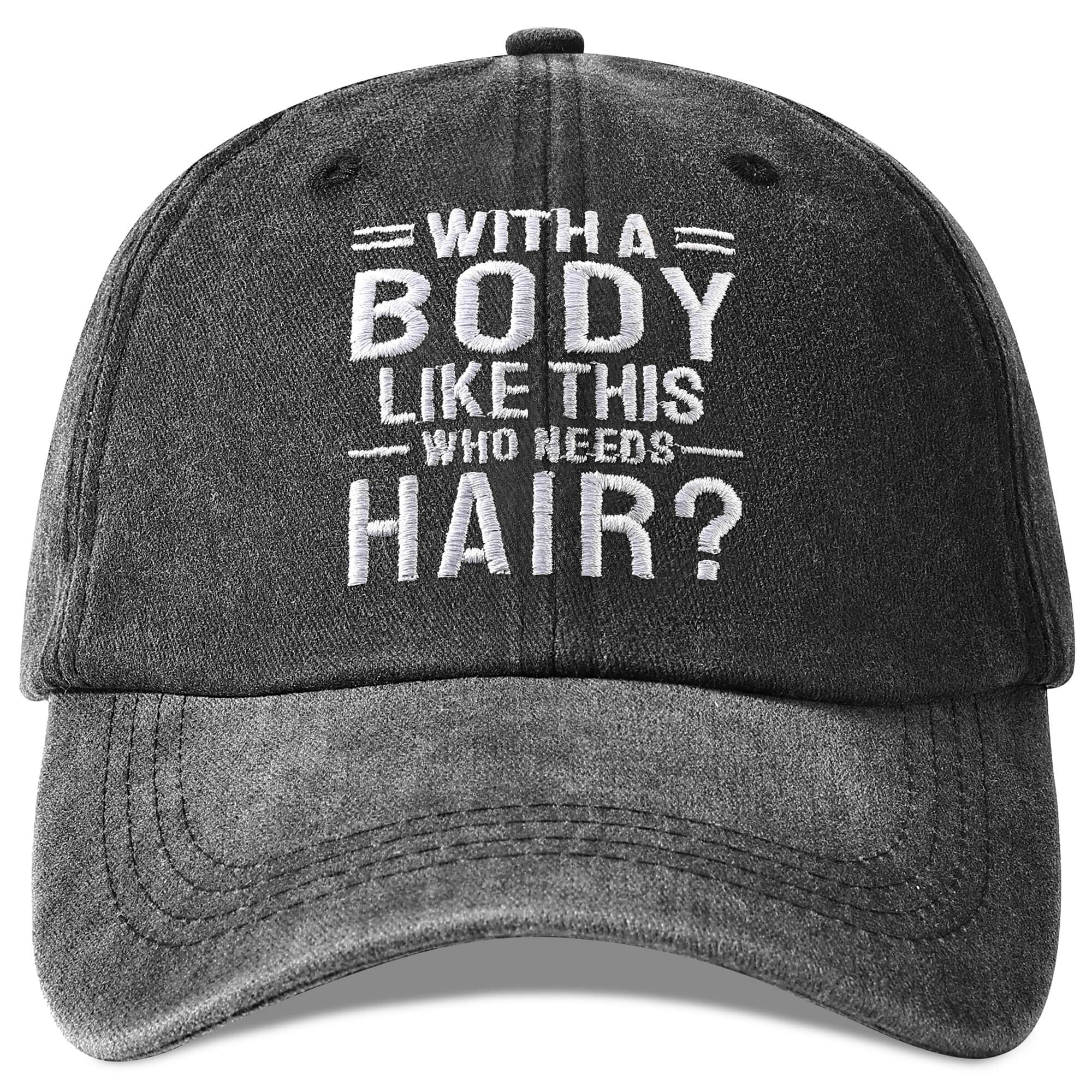 Jeasona Funny Hat Bald Gifts for Men Christmas Bald Man Gifts for Him Funny Secret Santa Presents for Men Stocking Fillers Joke Presents for Dad/Grandad/Husband