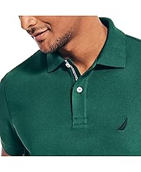 Nautica mens Classic Short Sleeve Solid Polo