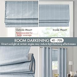 Madison Park Galen Cordless Roman Shades - Fabric