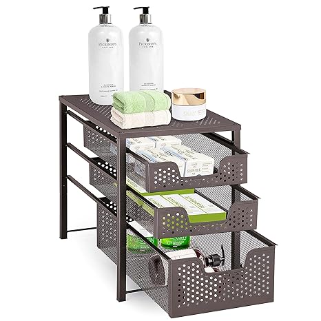 Simple Trending 3 Tier Under Sink Cabinet Organizer With Sliding