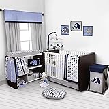 blizzard elephant 13 piece crib bedding set