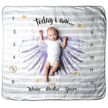 best size for milestone blanket