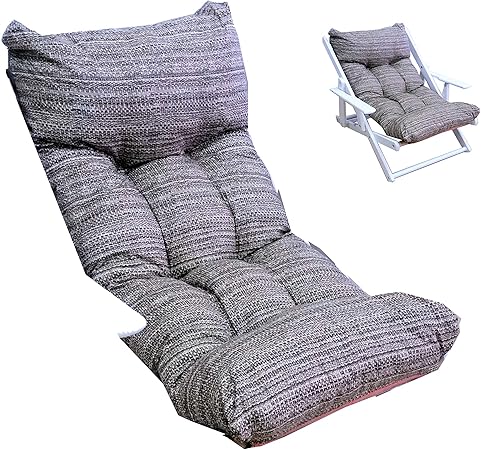 Beautissu Cuscino Sedia Da Giardino100x50x6cm Base NL - Cuscino Per Sedie Sdraio