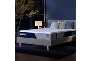 Nectar Classic Hybrid 12” Queen Mattress - Medium Firm - Memory Foam & Innerspring Coils - Cooling Top Layer - Pressure-Relief - Mattress in a Box - 365-Night Trial & Forever Warranty
