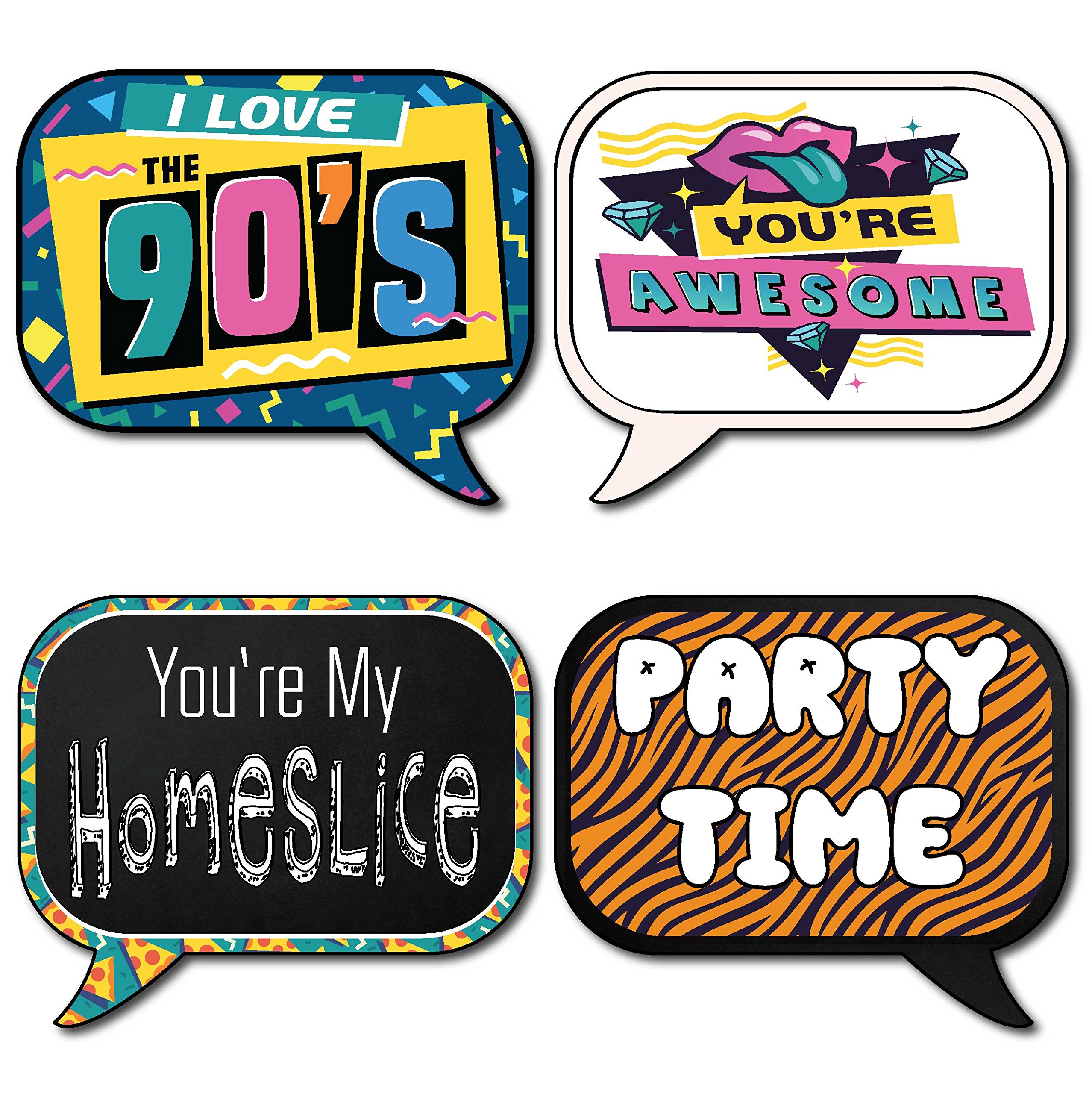 90s Throwback 1990s Party Theme Photo Booth Props 41 Pieces With