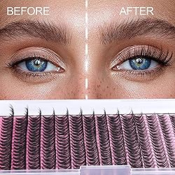 FANXITON Lash Clusters 280 Pcs Wispy Lash Clusters
