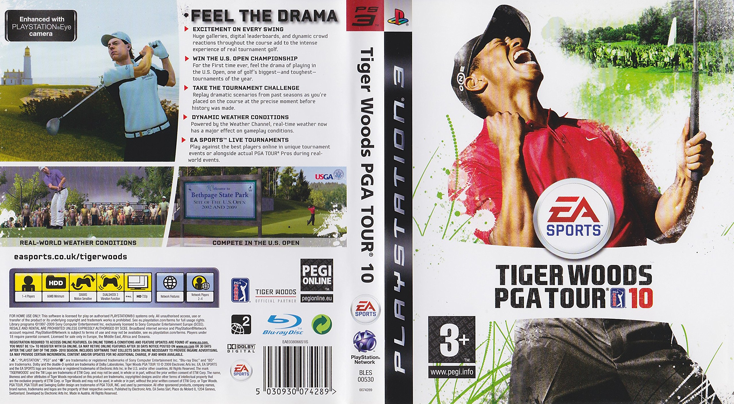 Tiger Woods PGA Tour 10 (PS3)