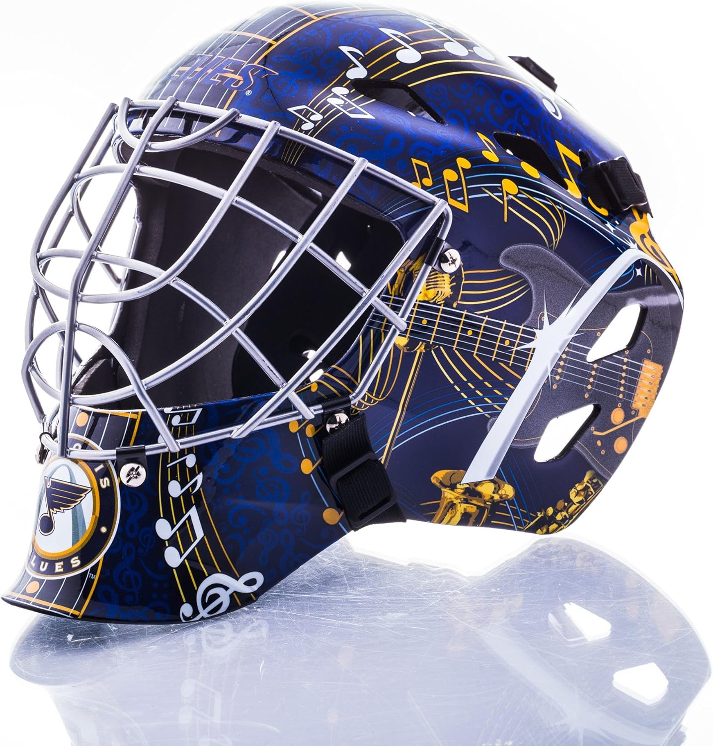 Masks Goalie Mask for Kids Street Hockey Louis Blues NHL Hockey Goalie Face Mask Youth NHL Team