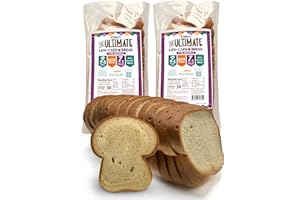 BEYONDCHIPZ The Ultimate Low Carb Bread, “Original” Powered By HealthSense® High Fiber Wheat Flour, Keto Friendly, Pack of 2 Loaves