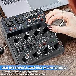 Pyle Professional Wireless DJ Audio Mixer - 4