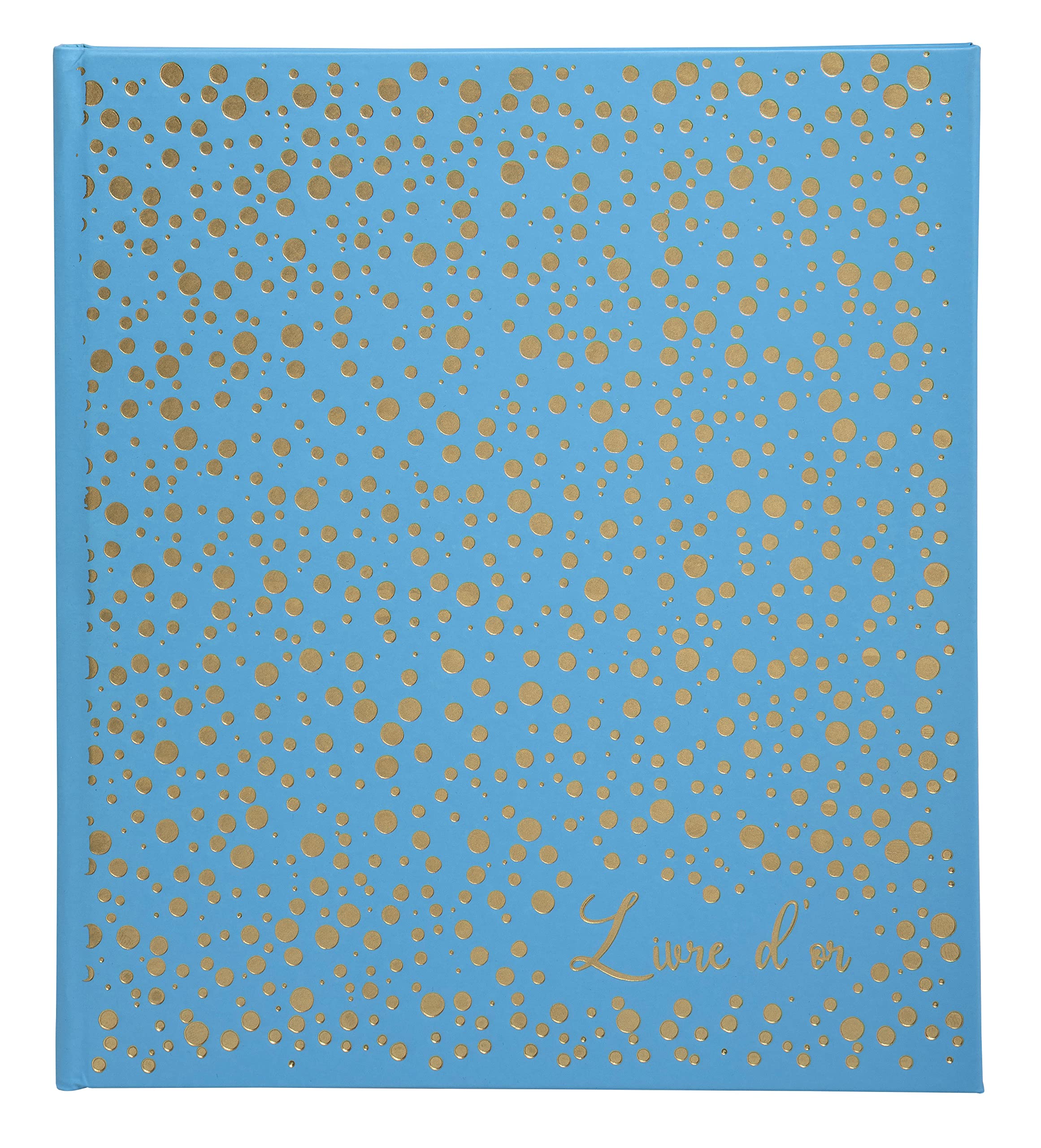 Exacompta - Ref. 385E - 1 Guestbook 140 pages gold edge Plum' - Turquoise