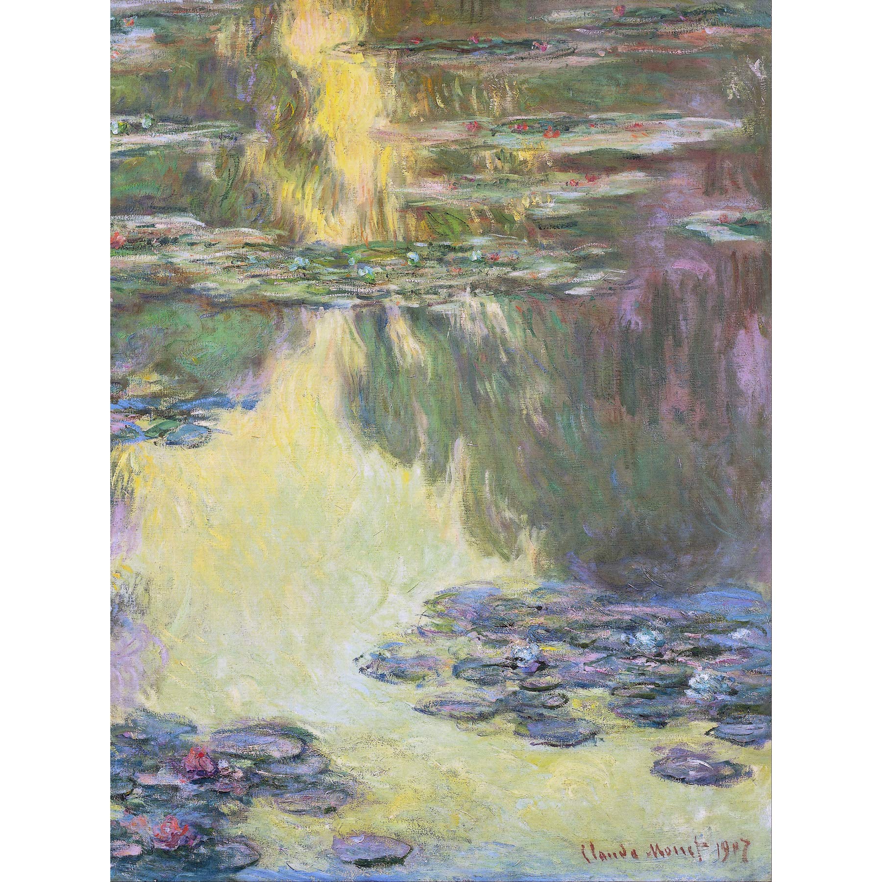 Claude Monet Waterlilies 2 Extra Large Wall Art Print Premium Canvas Mural