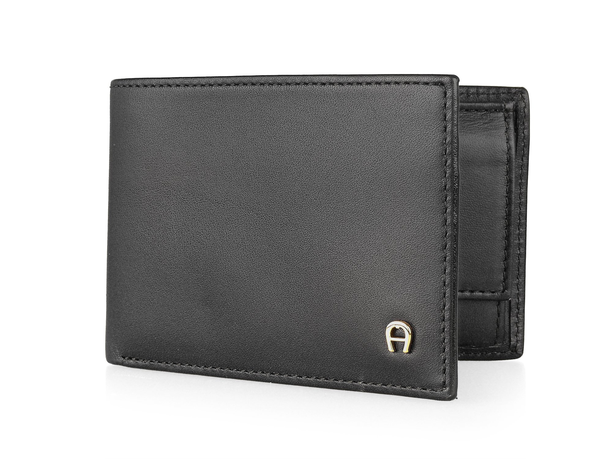 Aigner Basics Daily Wallet 10 cm, black, 10,5x7x1,5cm (B x H x T), Elegant