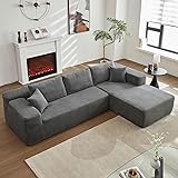 POUUIN 104" L-Shape Modular Sectional Sofa Couch
