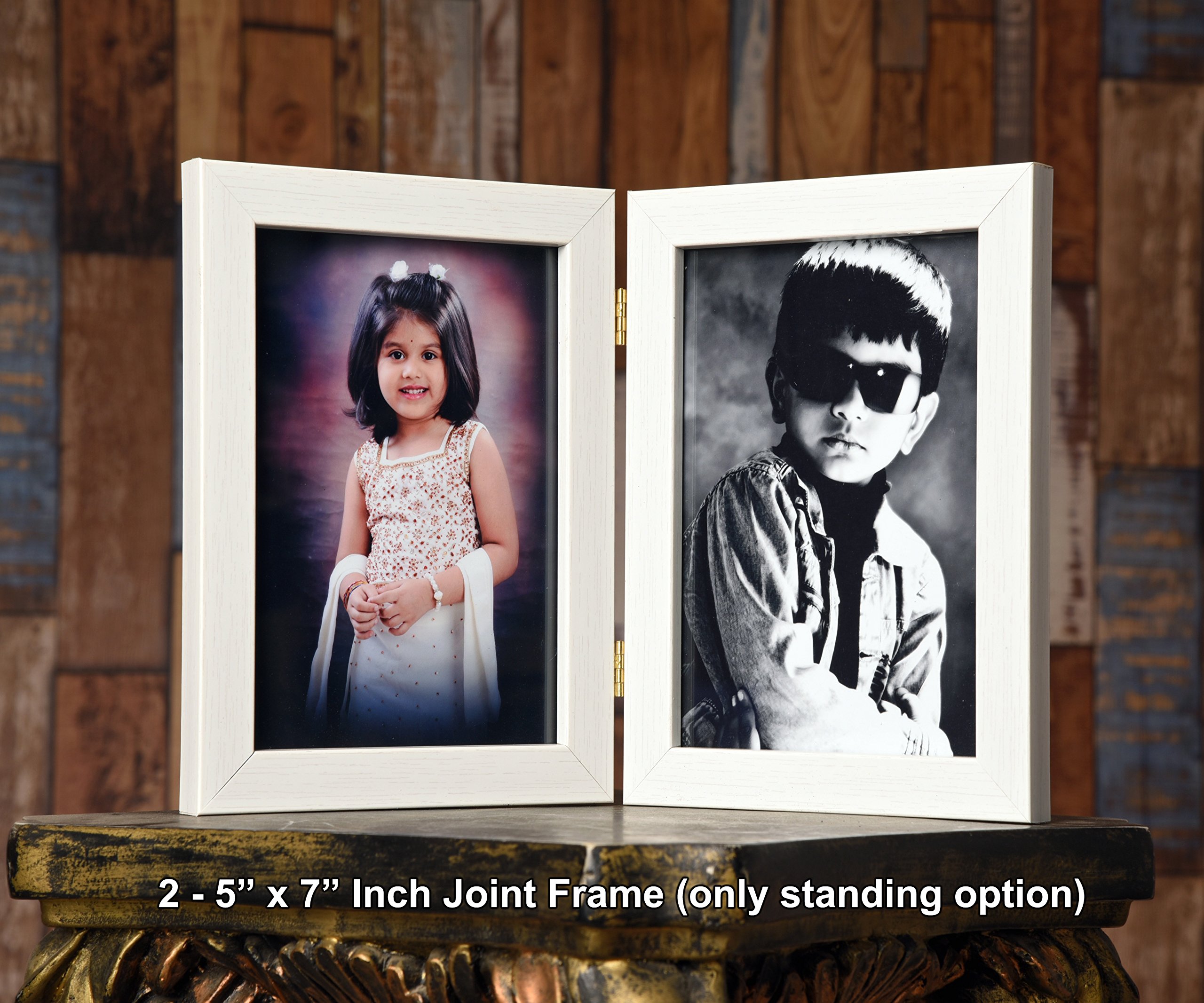 Ajanta Royal Couple Photo Frame Insert : A-25C(5x7) (White)