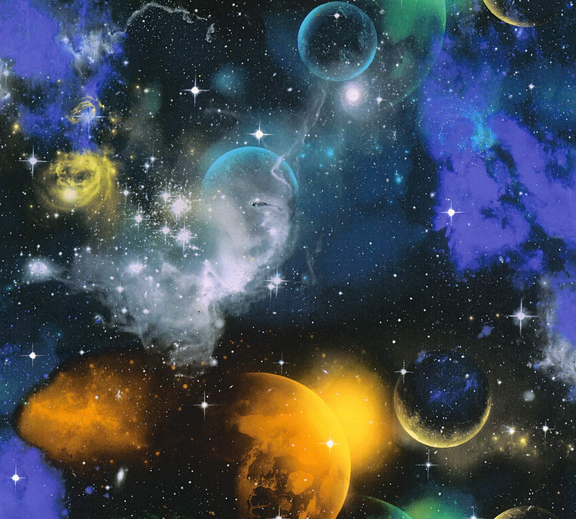 A.S. Création Simply Decor 340661 34066-1 Wallpaper Space 10.05 m x 0.53 m Multi-Coloured Black Made in Germany