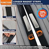 DIKER Fly Screen Doors Mesh 75x200cm Black Magnetic Curtain view 2