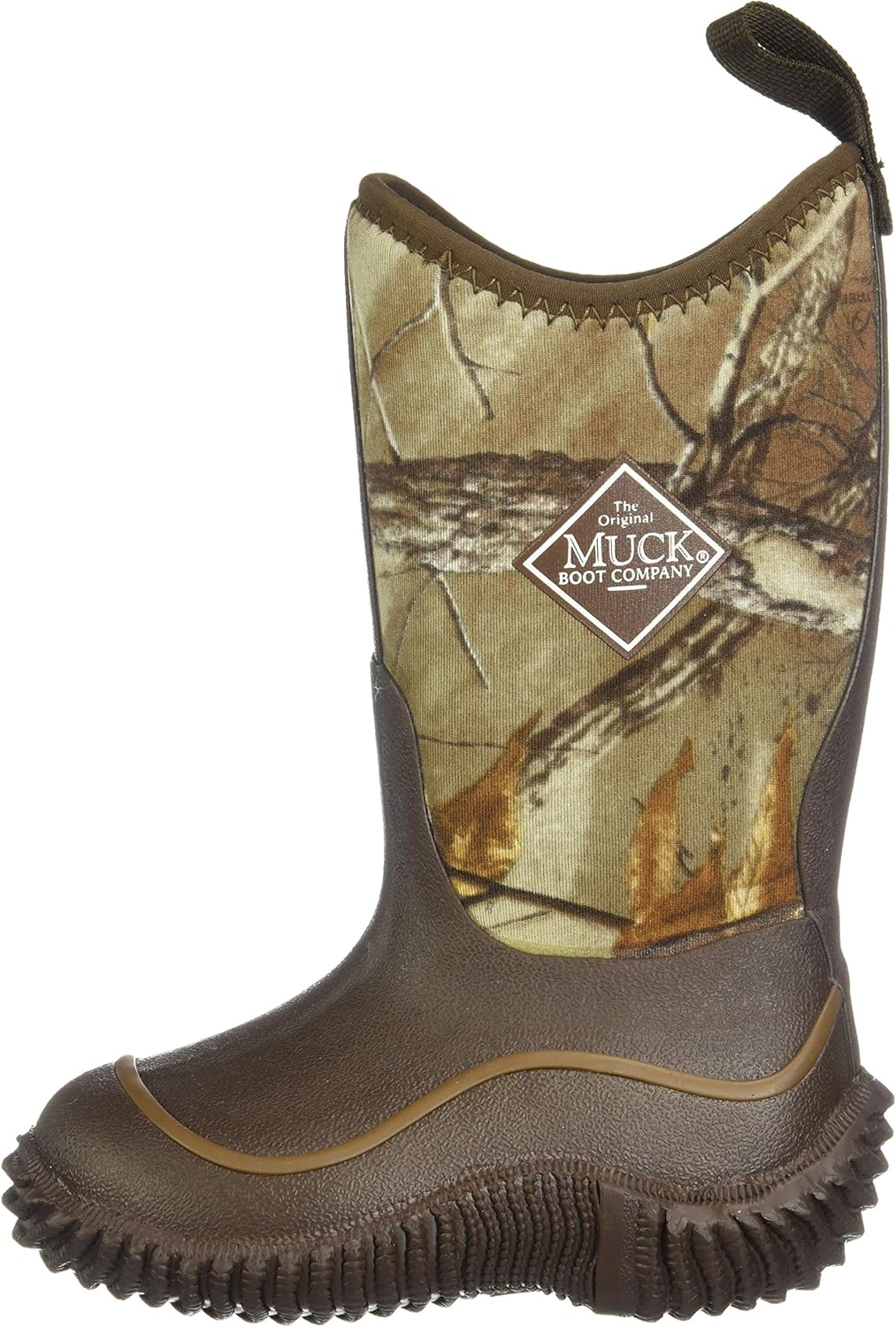  | Muck Hale Multi-Season Kids' Rubber Boots, 7 M US Big Kid, Brown with Realtree XTRA Print | Snow Boots