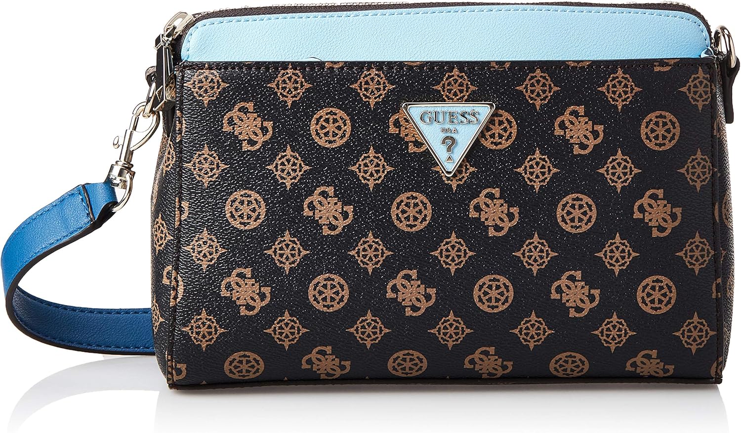 Guess Maddy Handbag Women's Girlfriend Crossbody (Brown/Blue): Handbags: Amazon.com