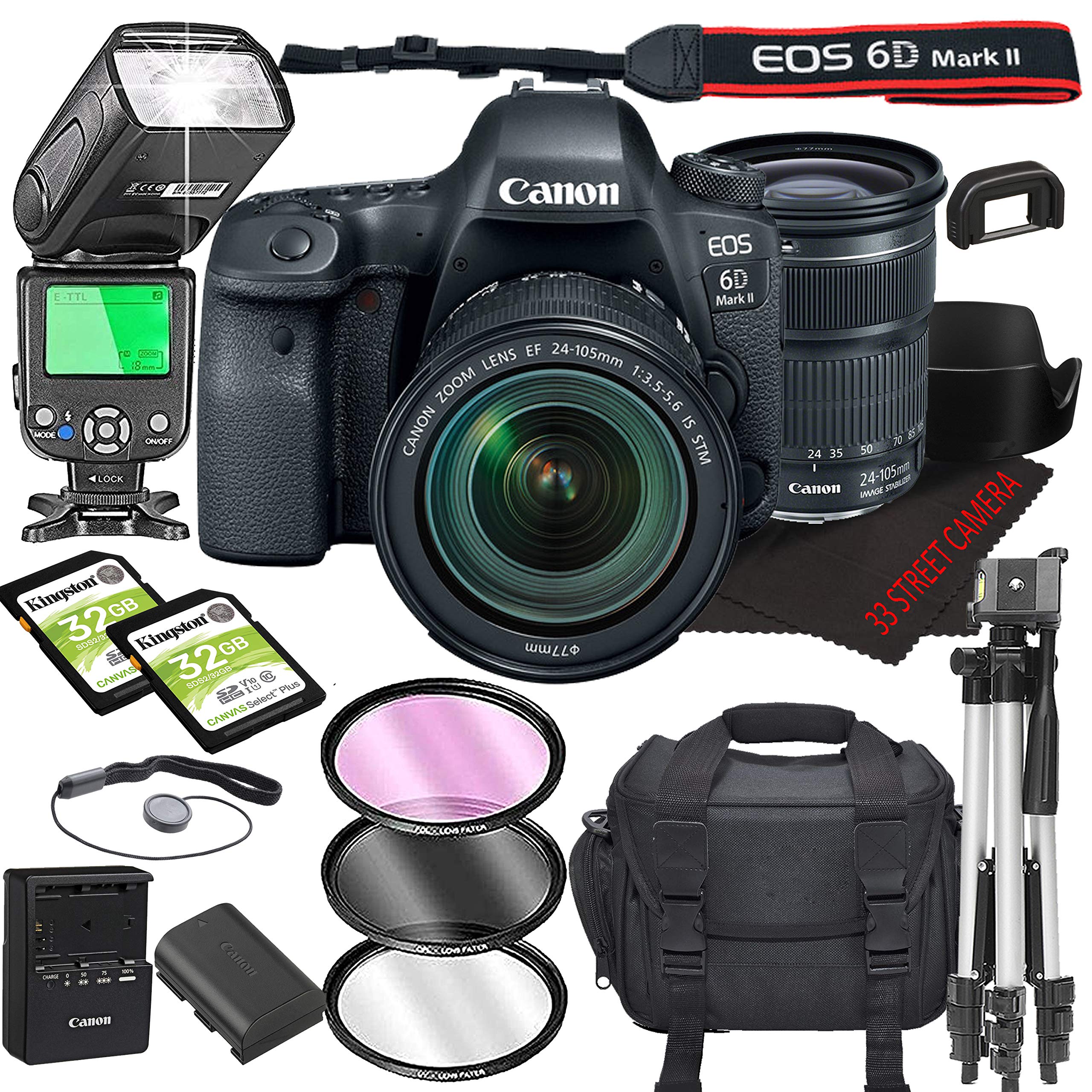 Buy Canon EOS 6D Mark II DSLR Camera Bundle with 24105mm is STM Lens