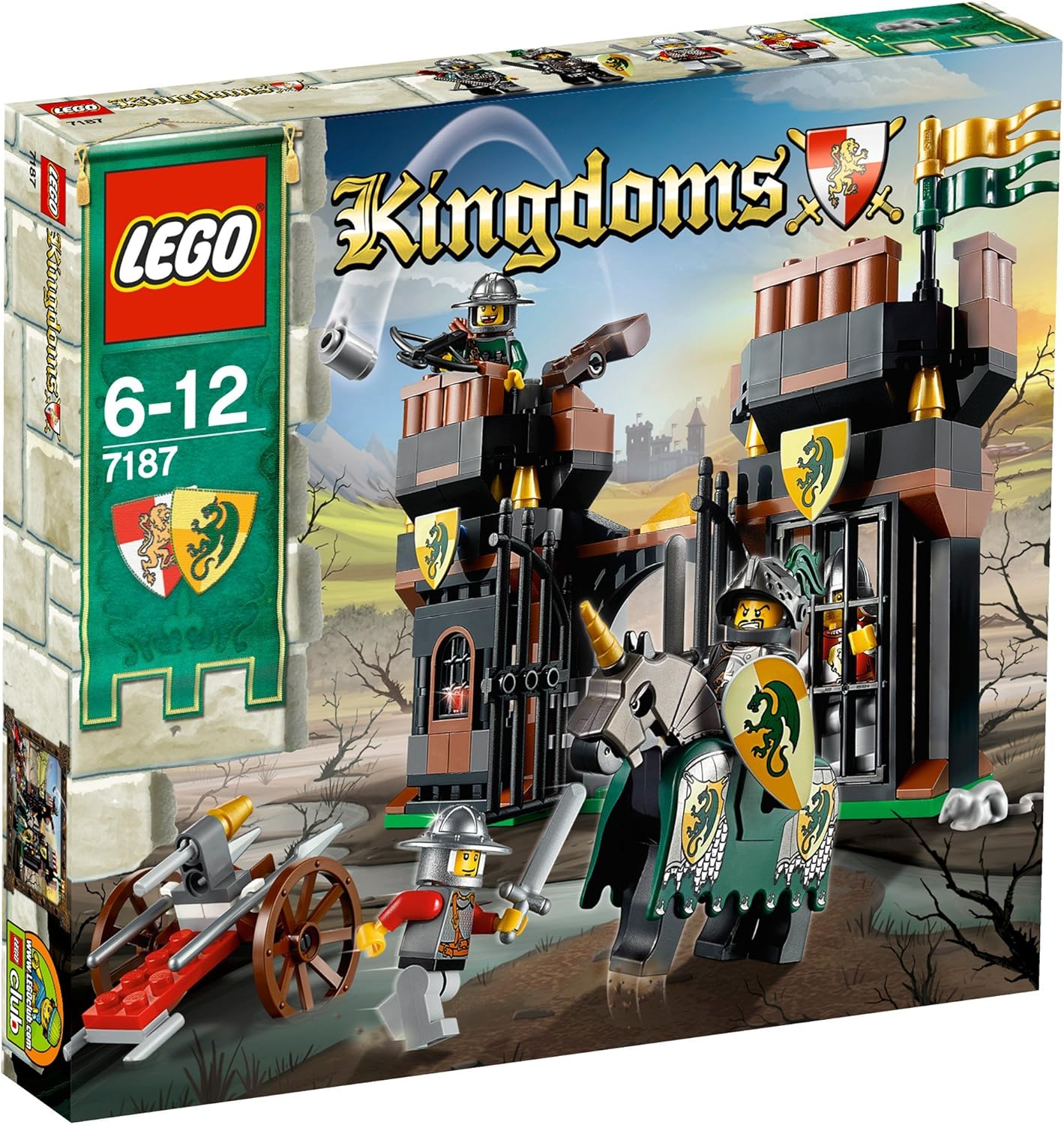 LEGO Kingdoms 7187 - Fuga dalla Prigione del Dragone, 6-12 Anni: Amazon ...