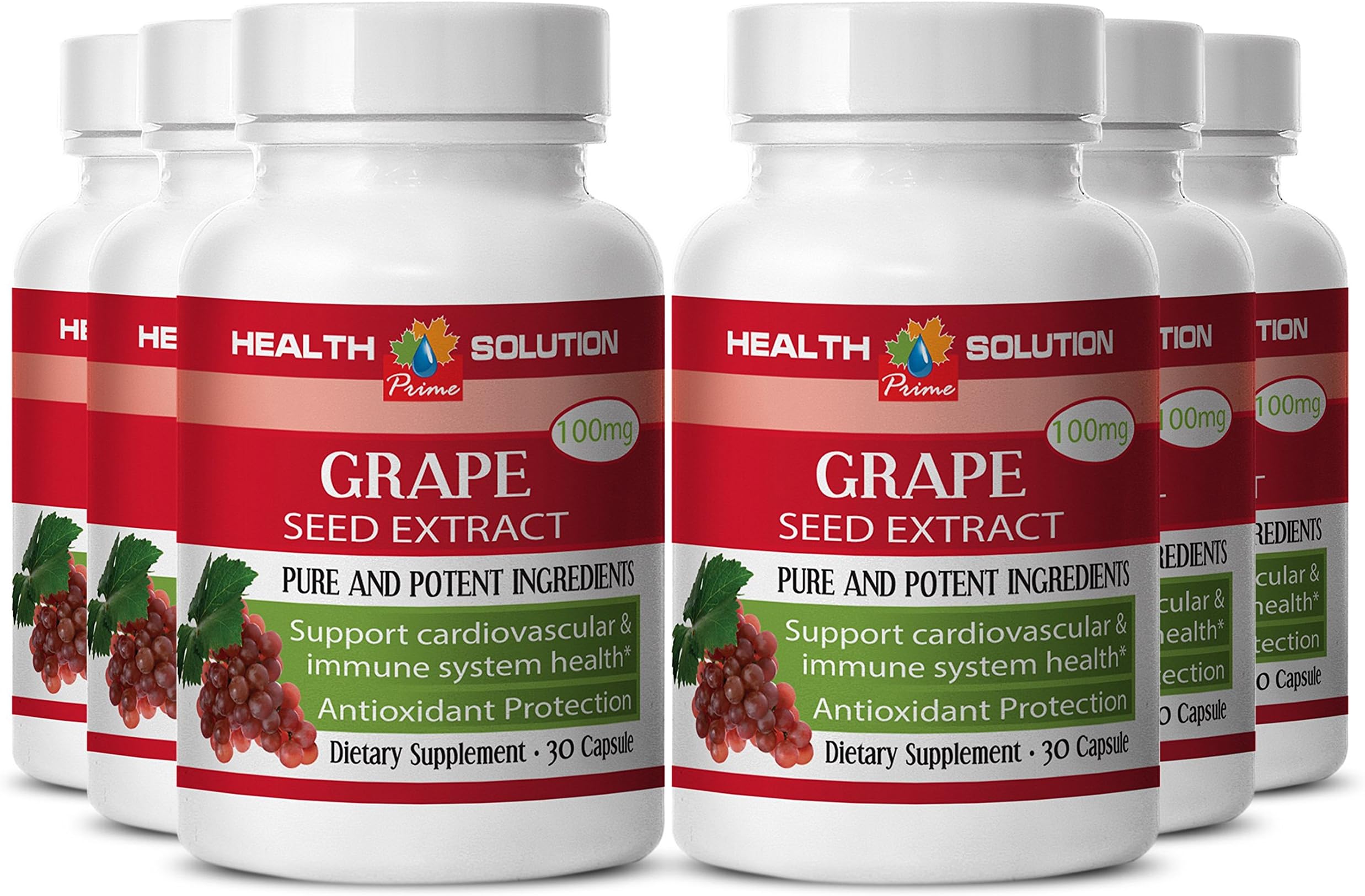 Grapeseed Complex - Grape Seed Extract- Immune System Booster (6 Bottles)