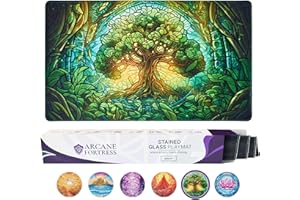 MTG Magic The Gathering Playmat 24x14 Inches - Original Handcrafted Art, Non-Slip TCG Mat With Rubber Bottom and Stitched Edg