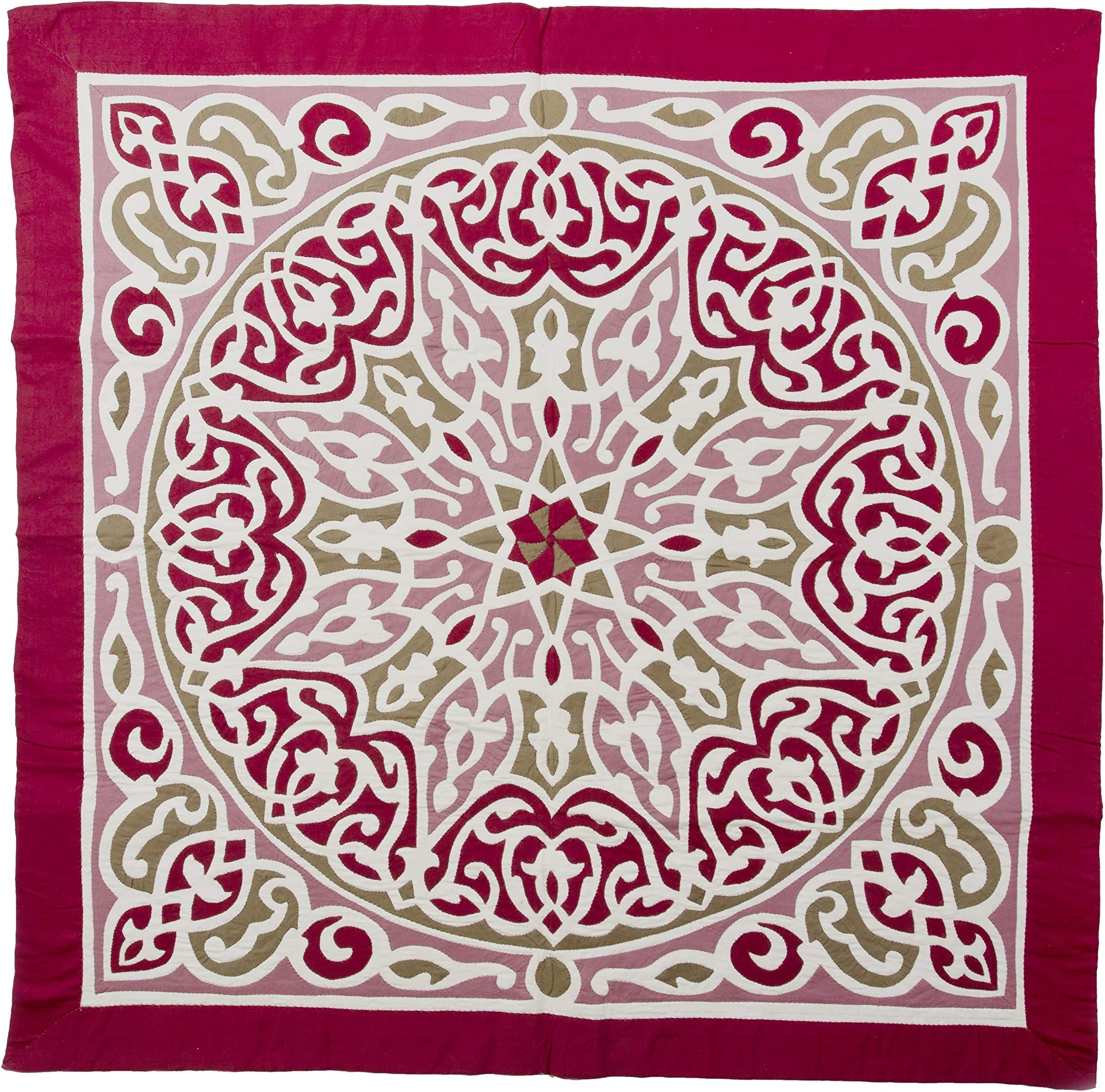 Dokkan Crafts Red Arab Flowers Design