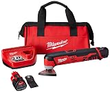 Milwaukee Electric Tool 2426-22 M-12 Oscillating Tool Kit, 12-V