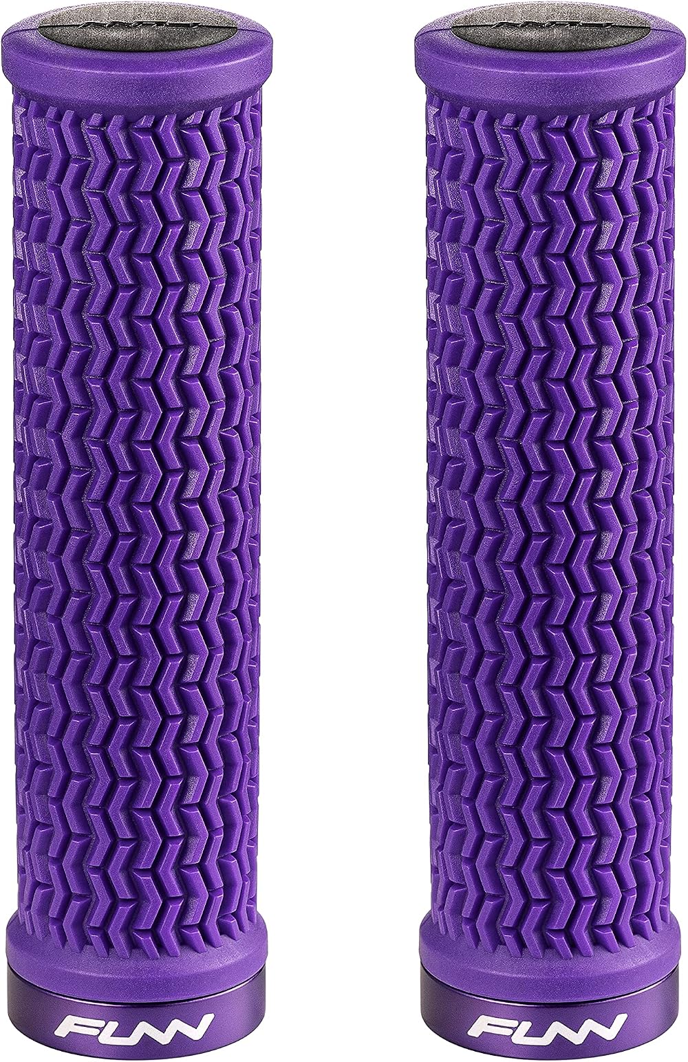 Funn Holeshot Grips 22 mm Inner, Lock On, Purple Mountain Bike Ergonomic Grips