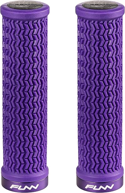 Funn Holeshot Grips 22 mm Inner, Lock On, Purple Mountain Bike Ergonomic Grips