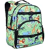 Wildkin ECO rPET 15-inch Kids Backpack – Sustainable, Padded, Adjustable – Wild Animals
