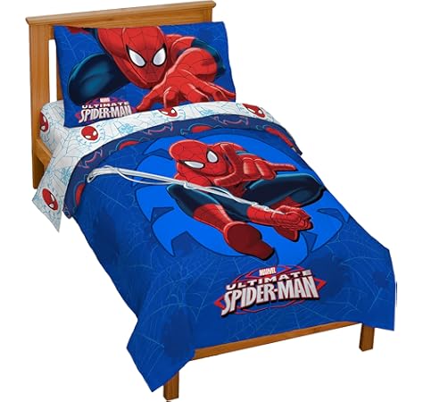 spiderman crib bedding set