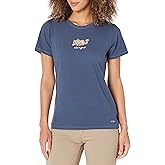 Life is Good Women's Vintage Crusher Graphic T-Shirt Cat